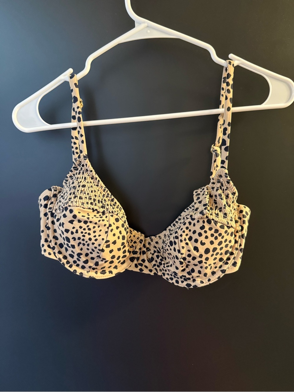 Target Beige and Black Leopard Swim Bralette